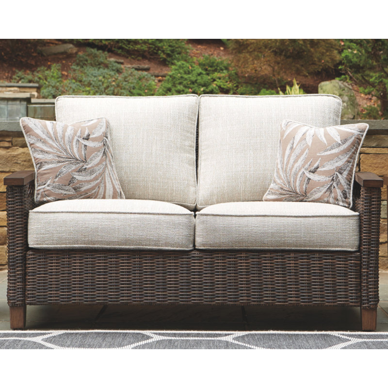 Estill 58.5'' Wide Straight Loveseat with Cushions