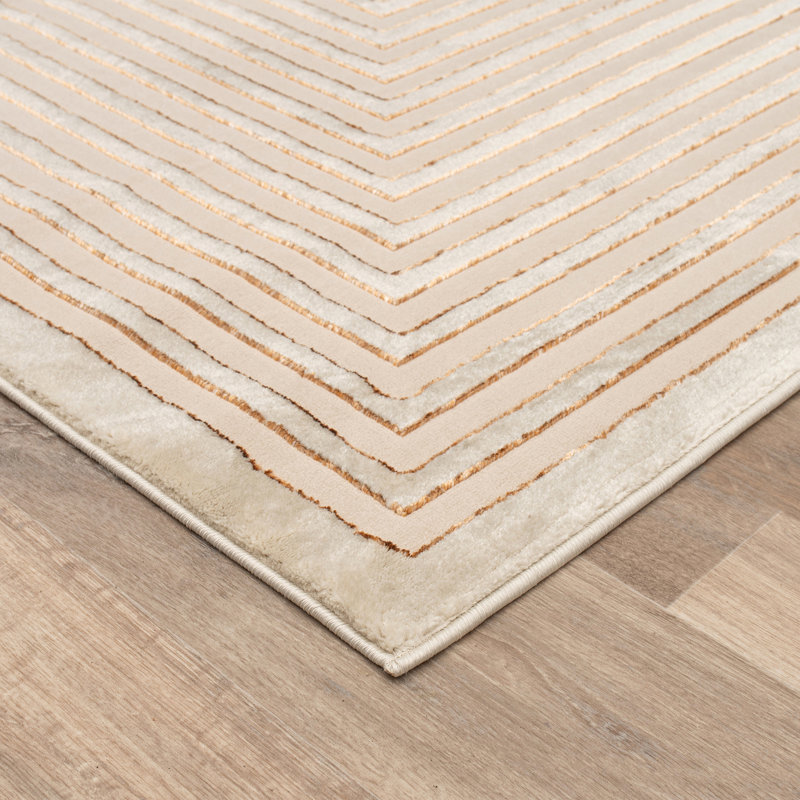 Monaco Series Abrstract Black/Gray/Ivory/Beige Area Rug, Rectangle 5'3" x 7'3"