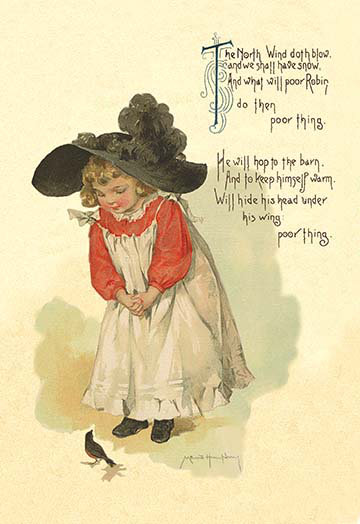 « the north wind doth souffle » par maud humphrey, impression