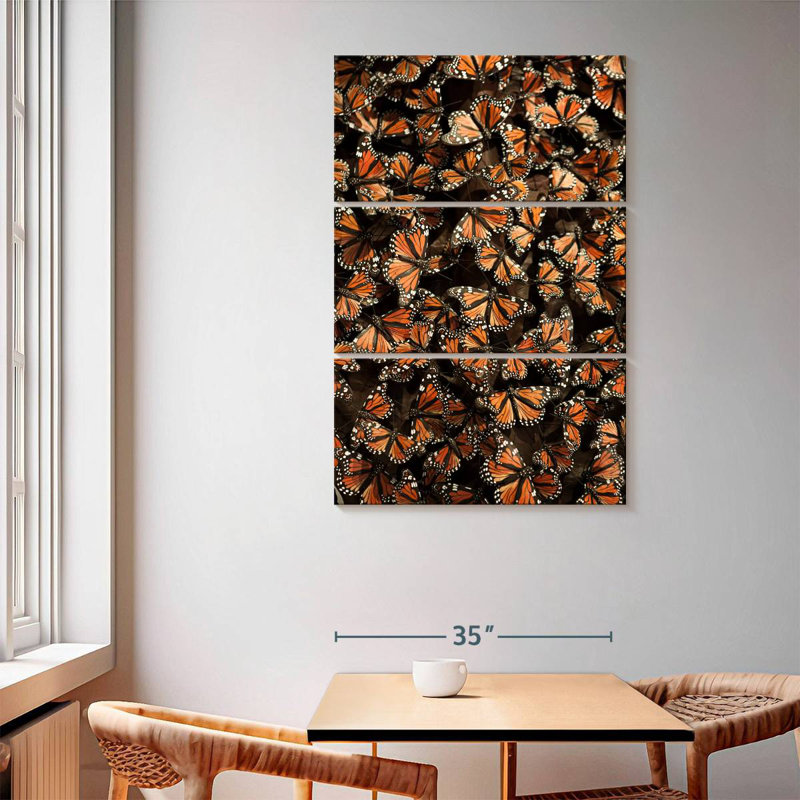 Monarch Butterfly Madness, 65" H x 42" W
