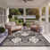 Arneshia Floral Dark/Ivory Indoor / Outdoor Area Indoor/Outdoor Area Rug