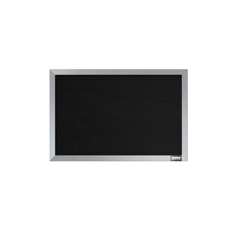 AARCO No Felt Letter Board, Aluminium, 12" H x 18" W