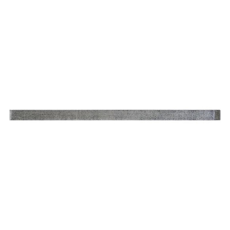 Montana 12" x 0.6" Glass Pencil Liner Tile Trim, Light Gray