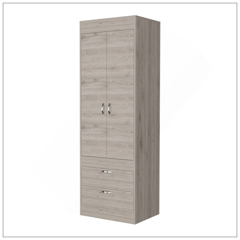 Armoire Alabama, une grande armoire, deux tiroirs