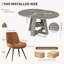 Ensemble de table et chaises de salle à manger extensible ronde à ovale Fecteau-132789856-132789864