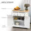 Solid Wood Top Kitchen Cart