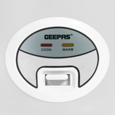GEEPAS Rice Cooker with Steamer | Keep Warm Function | Automatic Cooking Non-Stick Inner Pot | Make Rice & Steam Healthy Vegetables | Includes Measuring Cup, Spatula & Tempered Lid