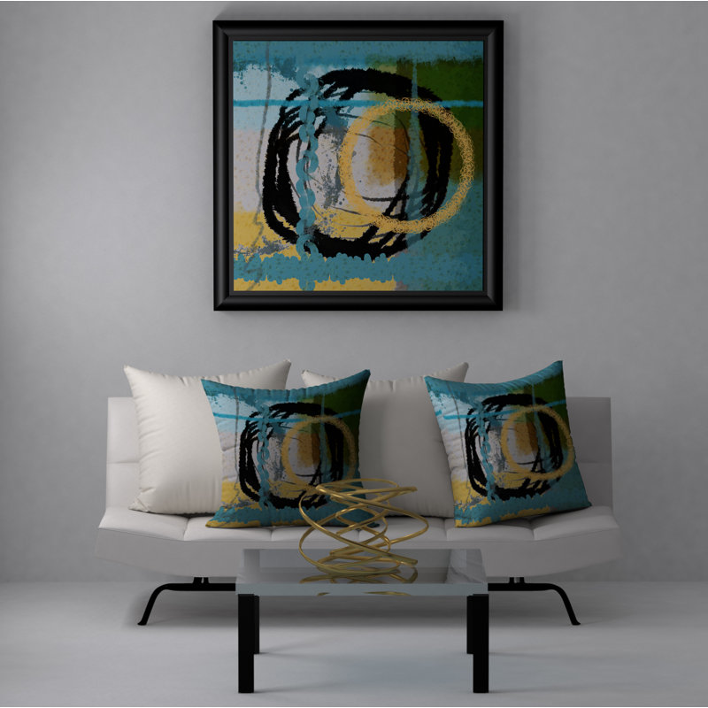 Abstract Throw Pillow, 20" x 20"
