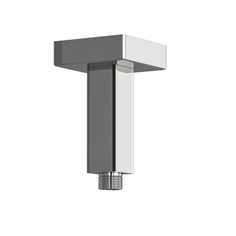 Pomme de douche de remplacement 3 pouces pour bras de douche à fixation au plafond avec bras droit et bride, Nickel brossé