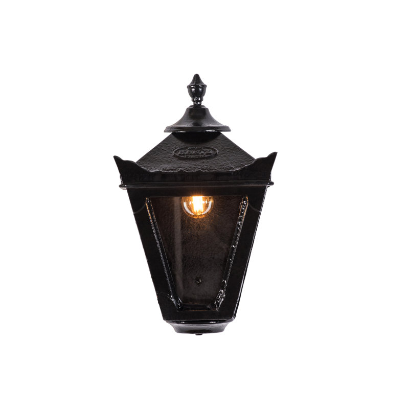 Cherron Black 15cm H Outdoor Flush Mount