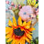 Couronne de tournesol éclairée en polyester 22 po
