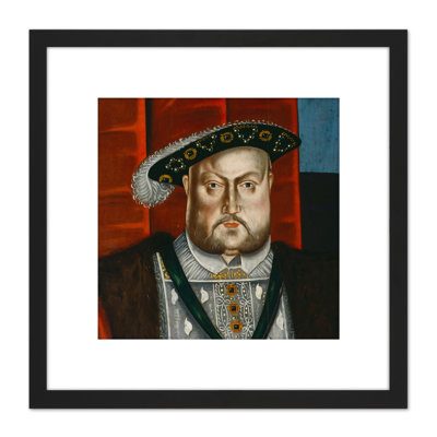 British School Henry VIII King Portrait - Single Picture Frame Painting