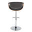 Tabouret pivotant à hauteur réglable Arshad