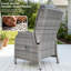 Outdoor Patio Dining Armchair with Cushion-1385873347
