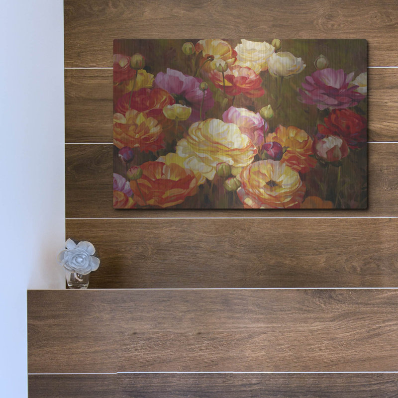 «Ranunculus Garden» par Emma Styles, H 12 po x l 16 po