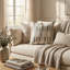 Housse et insert de coussin rectangulaire en coton Gladstone Tiles Luxury-1437019006-1437018997