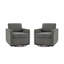 Upholstered Swivel Armchair-2056702182