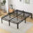 18 Inch Bed Frame, Double Layer Metal Bed Frame with Round Corner Legs, 4000LBS Bed Frame & Box Spring 2 in 1 Platform with Headboard Holes Mattress Baffles-1447872243-1448640100