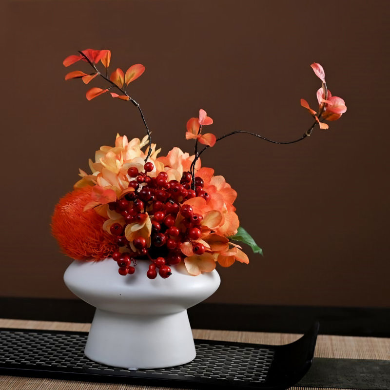 Décoration de fleurs simulées