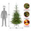 The Holiday Aisle® Norwegian Spruce Tree with Clear Lights-1280314927
