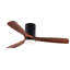 Ventilateur de plafond encastré à profil bas en bois massif de 52 pouces avec lumière, application et télécommande, moteur à courant continu réversible à 6 vitesses, ventilateur à DEL à intensité variable 3CCT et à DEL pour le salon de la chambre à coucher-131129290