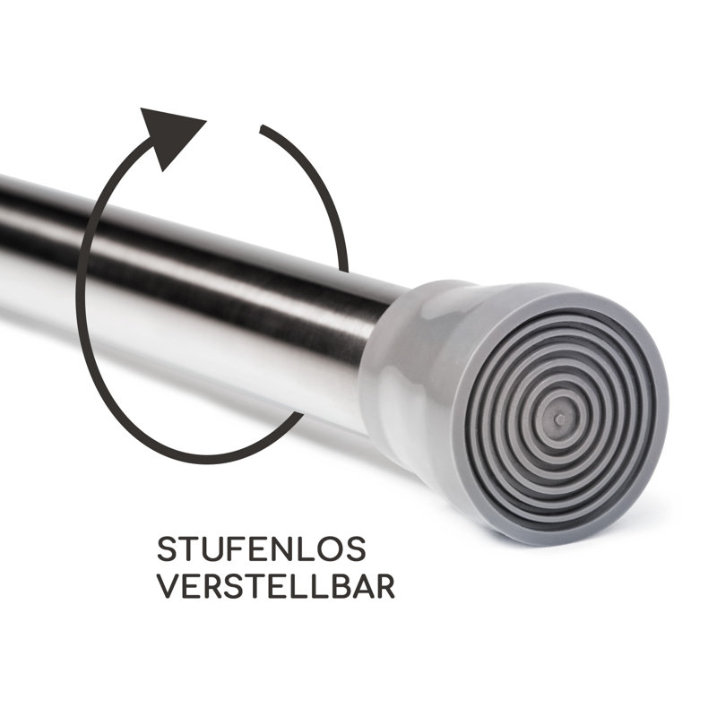 70cm Straight Fixed Shower Curtain Pole