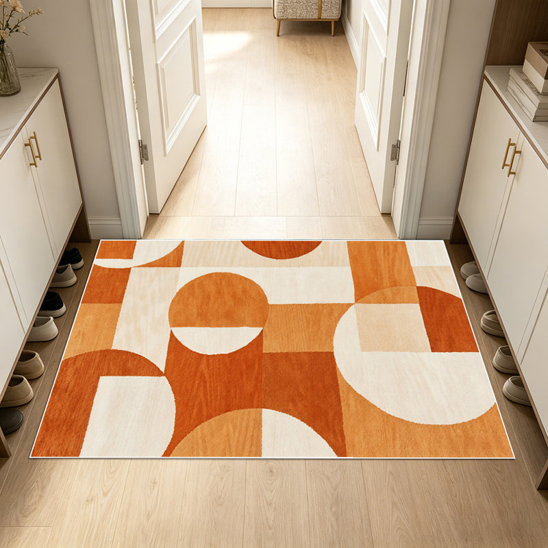 Simple and geometric art carpet, soft and easy to maintain, suitable for multiple scenarios, universal for home and commercial spaces, indoor soft furnishing carpet