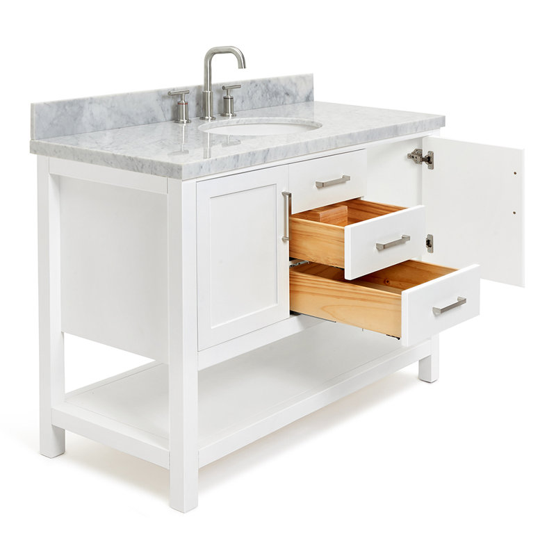 Bayhill 49'' W Single Vanity, White