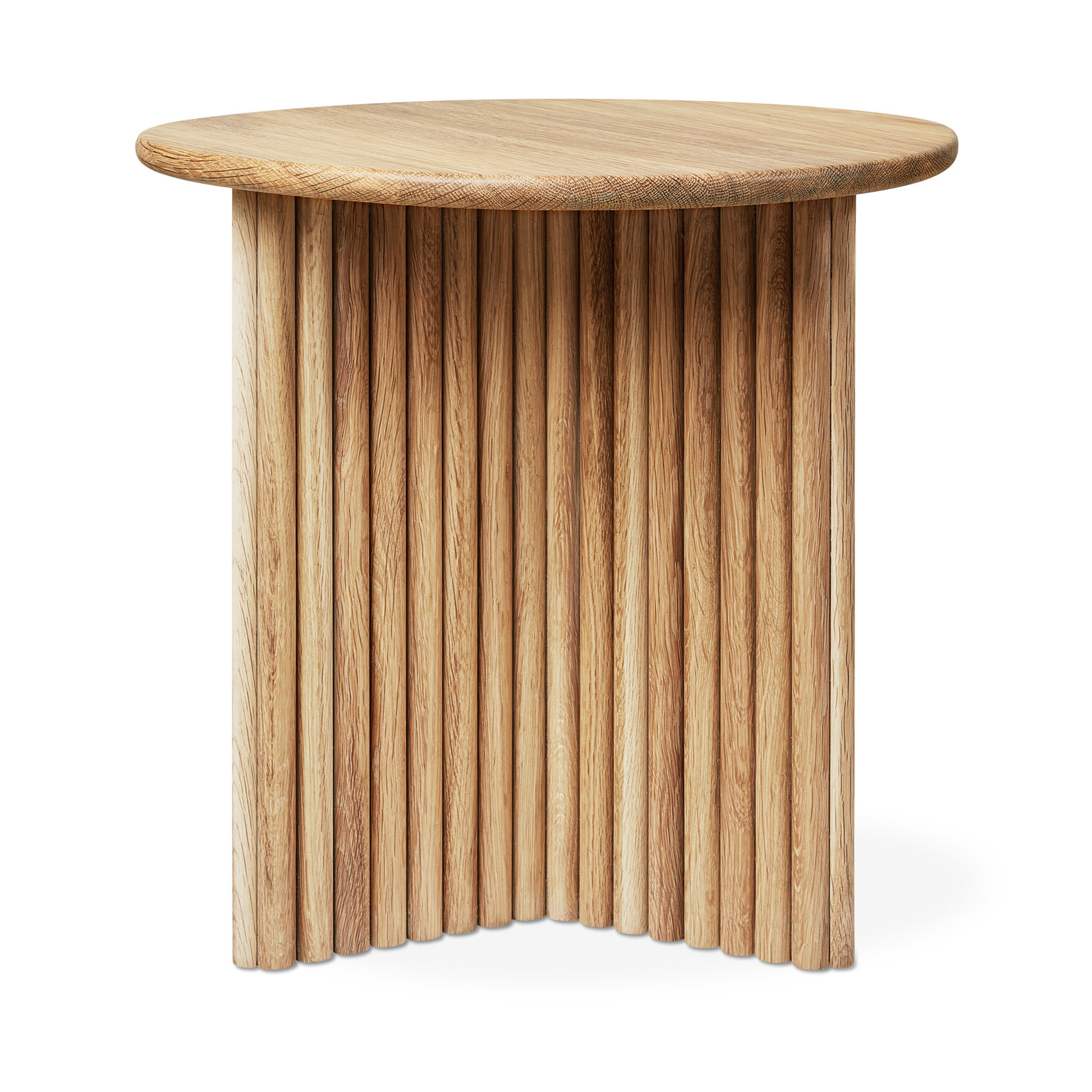 Odeon End Table, White Oak