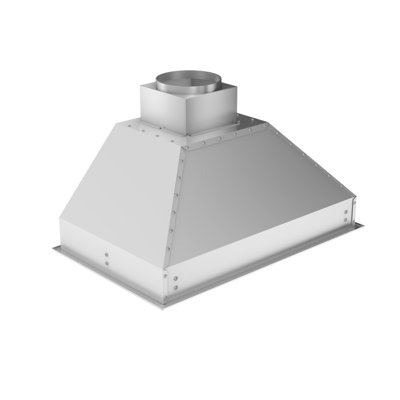 ZLINE 34 in. Ducted Isl& Mount Range Hood Insert in Stainless Steel (824i-34)