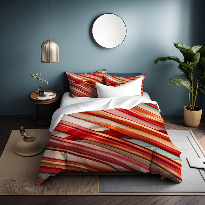 Polyester Duvet Cover, Twin Duvet Cover + 1 Queen Sham