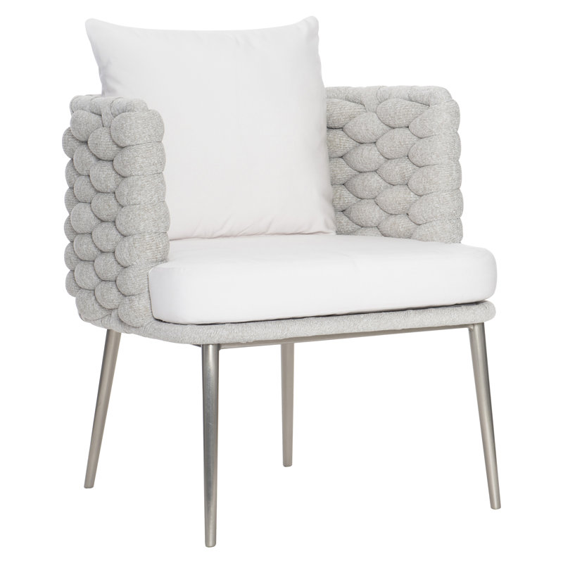 Santa Cruz Outdoor Dining Armchair, Beige