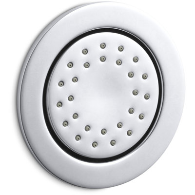 2 gpm WaterTile Round 27-Nozzle Body Spray 2.0 gpm with Stimulating Spray and Katalyst Air-Induction Technology