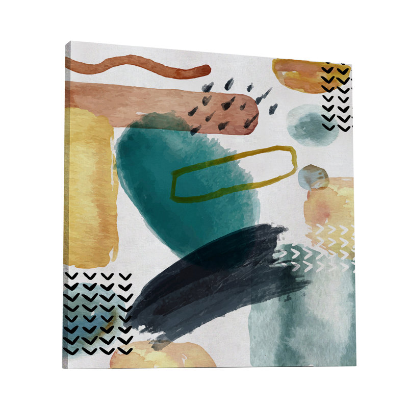 «Abstract Shapes 4516», reproduction sur toile tendue, H 8 po x l 8 po x P 1,5 po