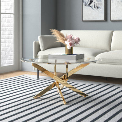 Ayala Glass Top Single Coffee Table