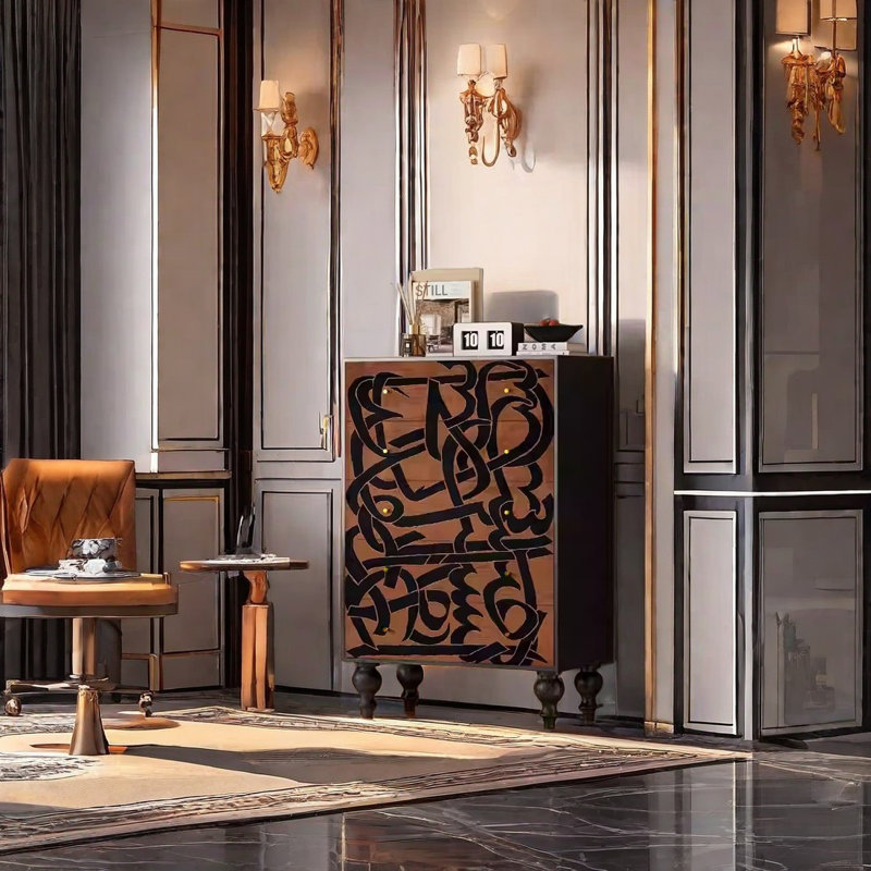 Armoire de rangement spacieuse au design élégant