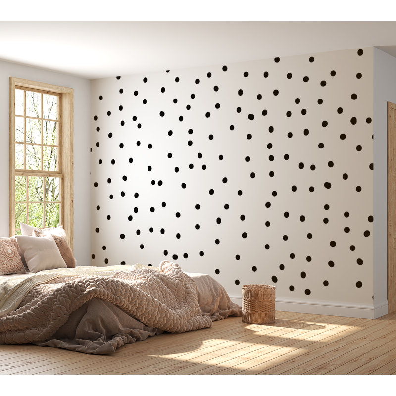 Premium Wallpaper Wall Mural - Tiny Polka Dot, 96" L x 120" W