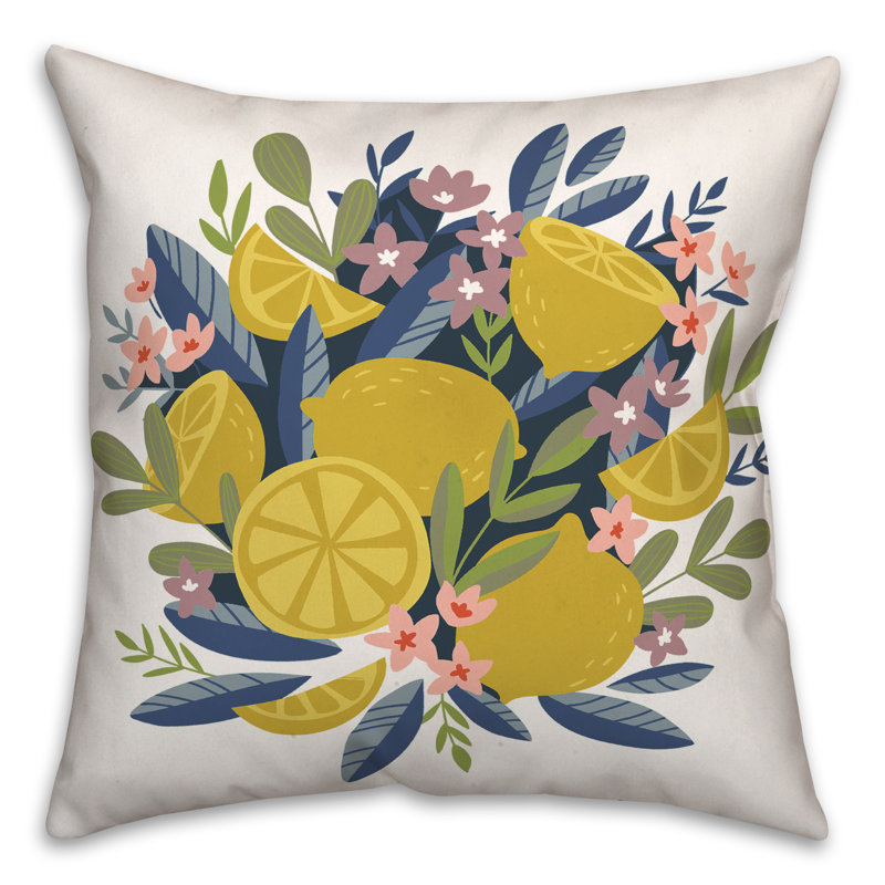 Floral Throw Pillow