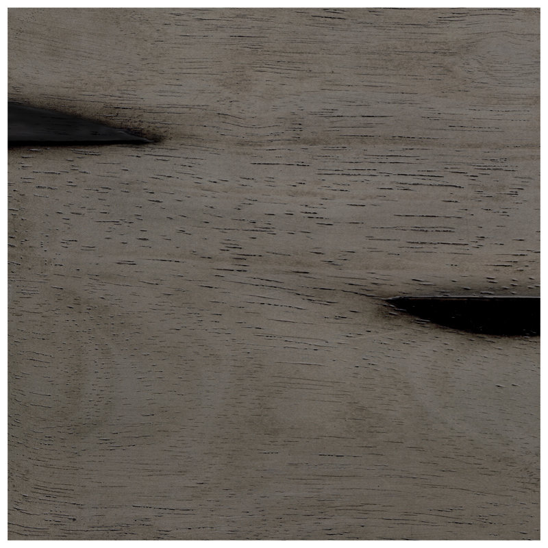 Table de salle à manger à hauteur de comptoir rustique en bois d'hévéa massif gris patiné, 6 places, mobilier de cuisine rectangulaire