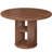 43.3" Round Dining Table for 2-3，Kitchen Dining Room Table with Storage，Pedestal Dining Table