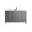 Zakis 57" Wall-Mounted Double Bathroom Vanity Set-1183430086