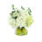 Hydrangeas Arranged in Glass Vase with Pears