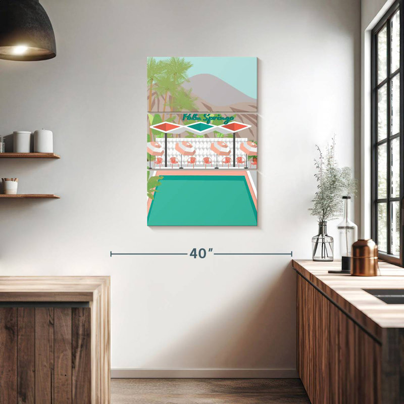 Alvord Welcome To Palm Springs, H 38 po x l 24 po