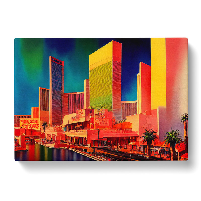 Las Vegas Skyline Vol.3 - Wrapped Canvas, 50cm H x 76cm W x 3cm D