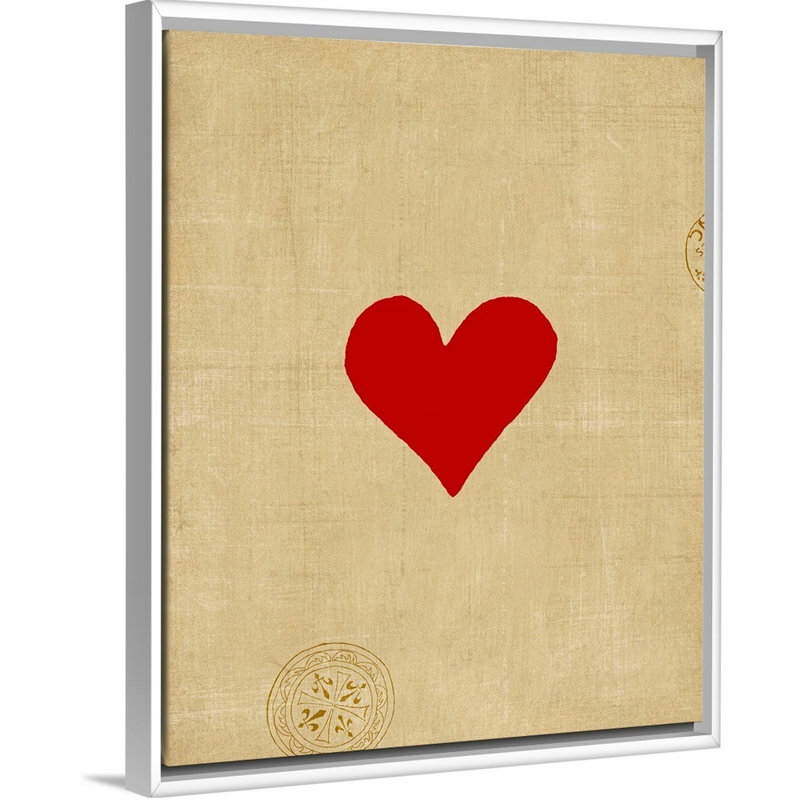 « Small Heart » par vision studio-impression, Cadre blanc, H 22 po x l 18 po x P 1,75 po
