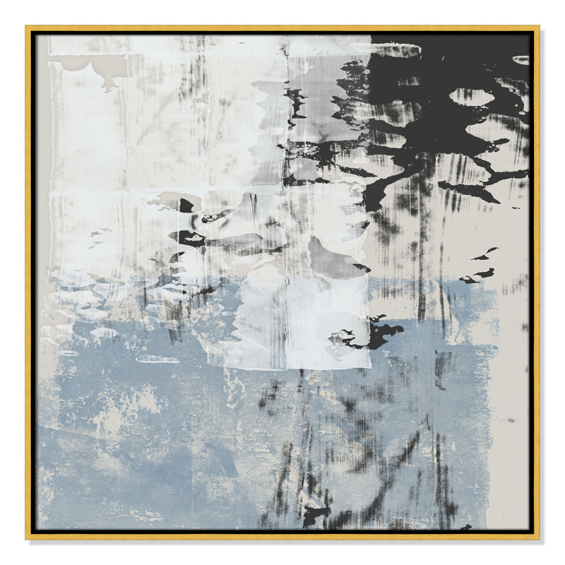 Reflections In Blue II - Square Version Print par Isabelle Z, Or, H 31,5 po x l 31,5 po