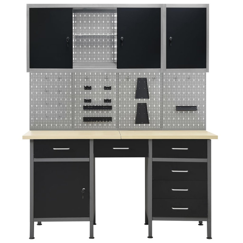Veilleux 406.4cm W Metal Shelving Unit