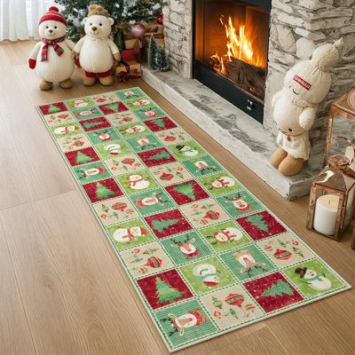 Tapis de Noël antidérapant de Noël