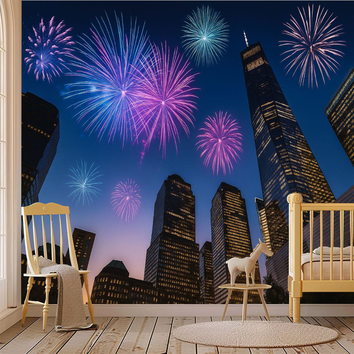 Latitude Run® Peel and Stick Wallpaper Wall Mural New York City world ...