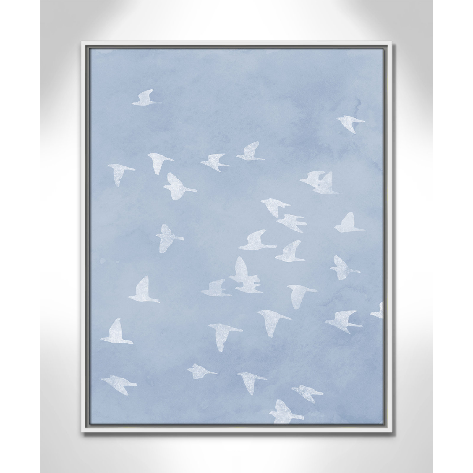 Flying Friends Print by Marcus Prime, 23.5'' W x 29.5'' H, White Floater